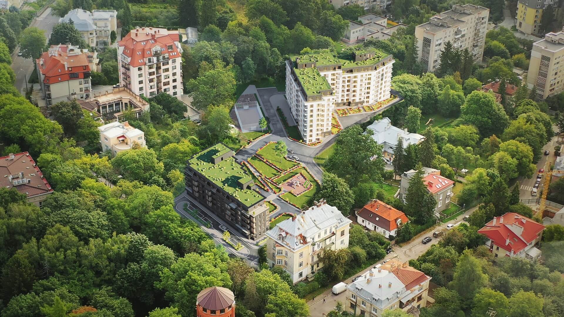 Residential complex «Giatsynt-luks» by Nove Misto developer, Lviv, Ukraine