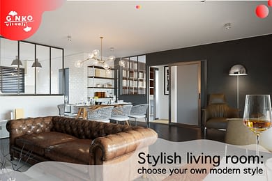 Stylish living room: choose your own modern style